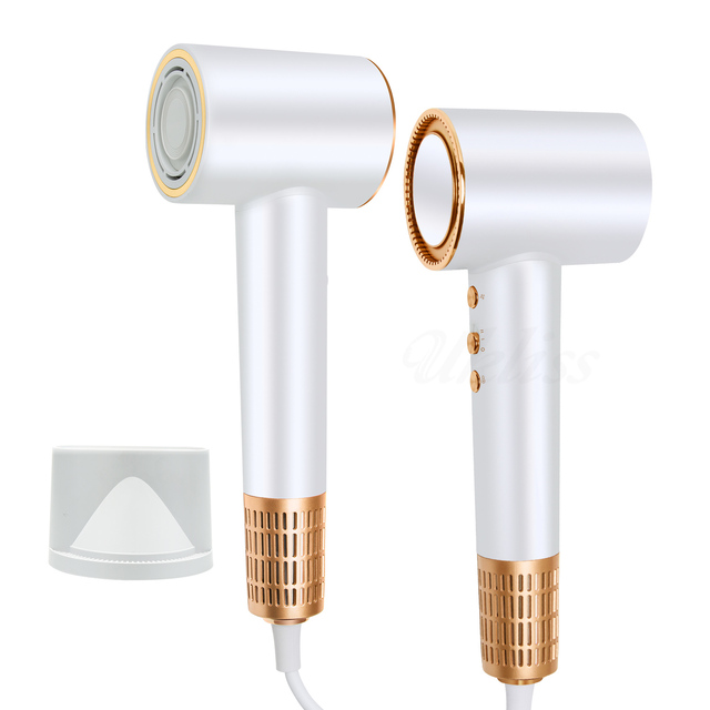 Portable Professional Ionic Hair Dryer with 220C Max Temperature 110/240V Voltage Mini Blower Styler for Salon Use