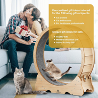 Roue de chat, roue de course d'exercice de grands chats de 43 "L, tapis roulant de chat pour chats d'intérieur