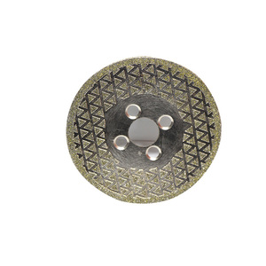 Disque de coupe diamanté 125 mm, diamètre intérieur 20 mm, rond, électroplaqué, pour outils de polissage de pierre - Product Image 1
