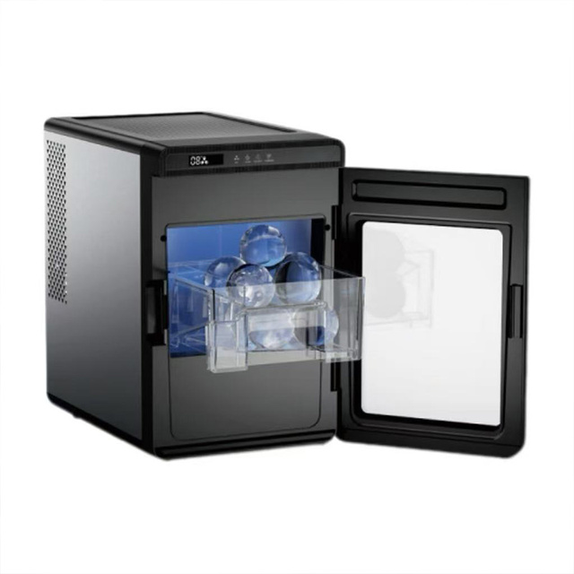 55mm Clear Countertop Ice Ball Maker Automatic Crystal Sphere Ice Machine for Whiskey Cocktail Bar Home Use