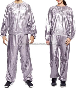 Venta al por mayor caliente Sauna traje para hombres mujeres pérdida de peso Sauna sudor traje ejercicio adelgazamiento gimnasio Fitness entrenamiento pesado Sauna traje - Product Image 5