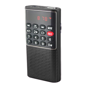 L-328 Xách Tay Mini Có Thể Sạc Lại Hiển Thị Kỹ Thuật Số Receiver Ghi Âm Giọng Nói TF Stereo MP3 Máy Nghe Nhạc FM Đài Phát Thanh Với Ghi - Product Image 1