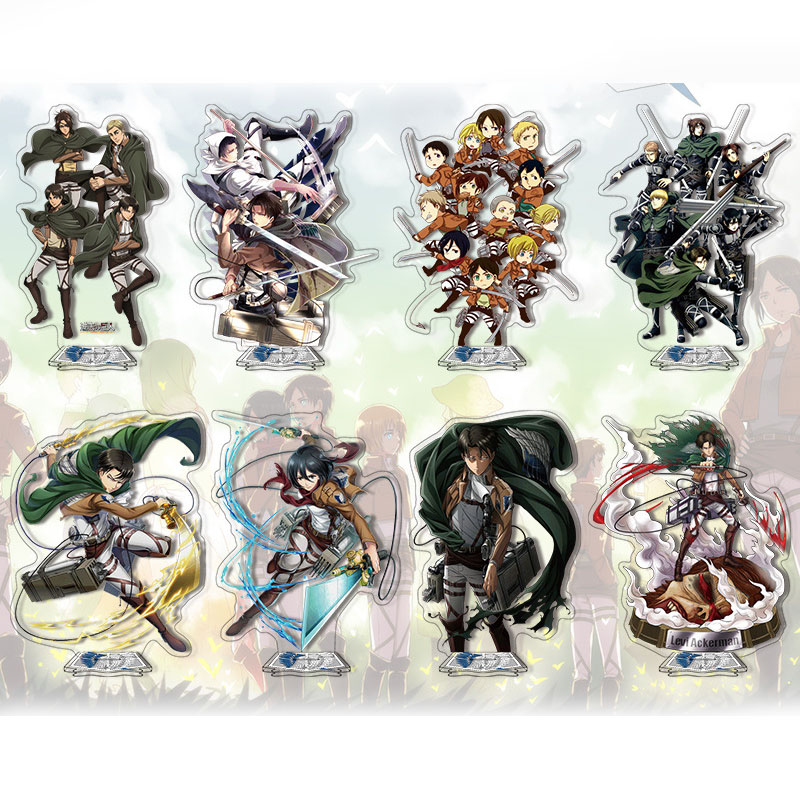 40 стилей, мультяшное украшение, фигурка shкруги no Kyojin, стоящая карта атаки на титанов, аниме, акриловая подставка
