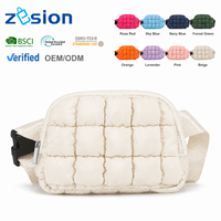 Sac banane matelassé de marque avec logo personnalisé, sac de taille, sac ceinture, sac de hanche, vente en gros, fabricant OEM, imperméable