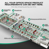 Set Scrivania e Sedia da Ufficio Direzionale Moderno, Arredamento Completo di Lusso per Ufficio, Scrivania Direzionale a L per AD e Manager dal Design Moderno