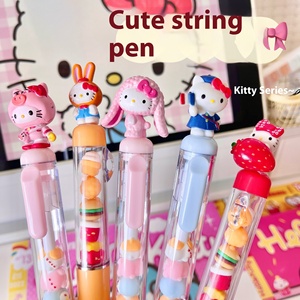 Stylo à bille à grain mignon pour filles Ins Style rétractable haute esthétique 0.5mm adapté aux étudiants idéal pour les questions <span class=keywords><strong>de</strong></span> pratique - Product Image 3