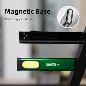 Warsun T7 Có Thể Sạc Lại LED <span class=keywords><strong>Mini</strong></span> Đèn Pin Bỏ Túi <span class=keywords><strong>Torch</strong></span> 500Lumen COB Ánh Sáng Không Thấm Nước Edc Nam Châm Làm Việc Đèn Pin Cho Cắm Trại - Product Image 4