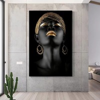 Image Acrylique Impressions Sans Cadre Acrylique Peinture Électrique Tissu Portrait Toile Peinture Mur Art Meilleure Vente Abstrait Noir