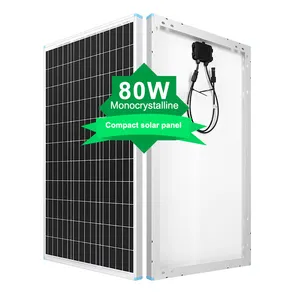 太陽光発電パネル12V 18VソーラーPVサプライヤー硬質80W 100W 120W単結晶ソーラーパネル冷蔵庫トラック用