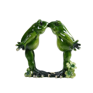 Figura de rana verde con ojos negros, estatua de Yoga - Product Image 2