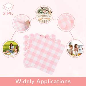 Classic <strong>Tartan</strong> Print Disposable 2-Ply Paper <strong>Napkins</strong> Bag Style Drinking <strong>Napkin</strong> - Product Image 5