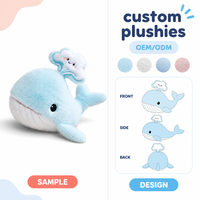 Peluche personnalisée baleine dauphin requin tortue réaliste, jouet marin sur mesure OEM/ODM, coussin animal personnalisé, cadeau d'usine