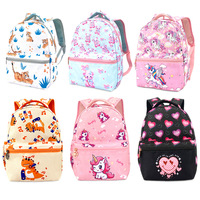 Sac à dos pour enfants Kawaii Dinosaure Licorne Ours, sac d'école imperméable pour garçons et filles, sac à dos préscolaire