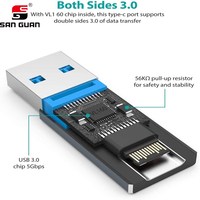 USB 3,0 a macho OTG convertidor 5Gbps velocidad de datos alto rendimiento USB tipo C adaptador para cámara para teléfono móvil
