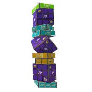 Pokiddo Rubik's cube Climbing Walls kids play fun indoor playground Equipment Amusement Children
