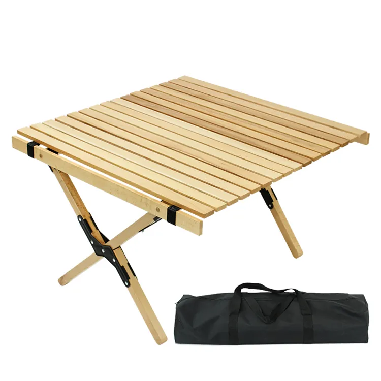 Easy — table pliable en bambou, table roulante de pique-nique camping, légère, coréen, nouveau, 2020, 1200