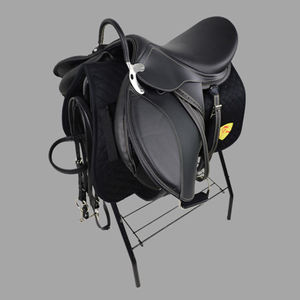 <span class=keywords><strong>Selle</strong></span> polyvalente pour ferme d'élevage, noire et marron, grande taille pour chevaux 1,3m+, ensemble complet d'équipement équestre, bridon rempli d'eau - Product Image 6