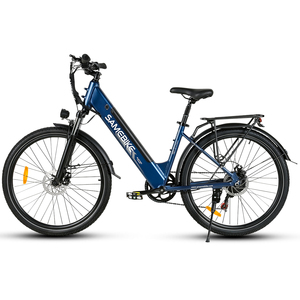SAMEBIKE 500D 36V 15Ah 26 "tubo de acero al carbono batería marco de la ciudad colorido LCD pantalla media Spoke Rim City Ebike - Product Image 3