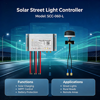 Contrôleur d'éclairage public LoRaWAN MPPT SCC060L (compatible SCC 040 L, 060 L, 090 L, 120 L) pour la surveillance de l'énergie hors réseau et en mode de secours