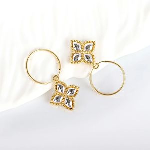 Pendientes de Oro de 18K Versátiles Xinfly, Pendientes de Aro de Oro Duro con Colgante de Oro 750, Joyería Fina de Moda para Mujer - Product Image 3