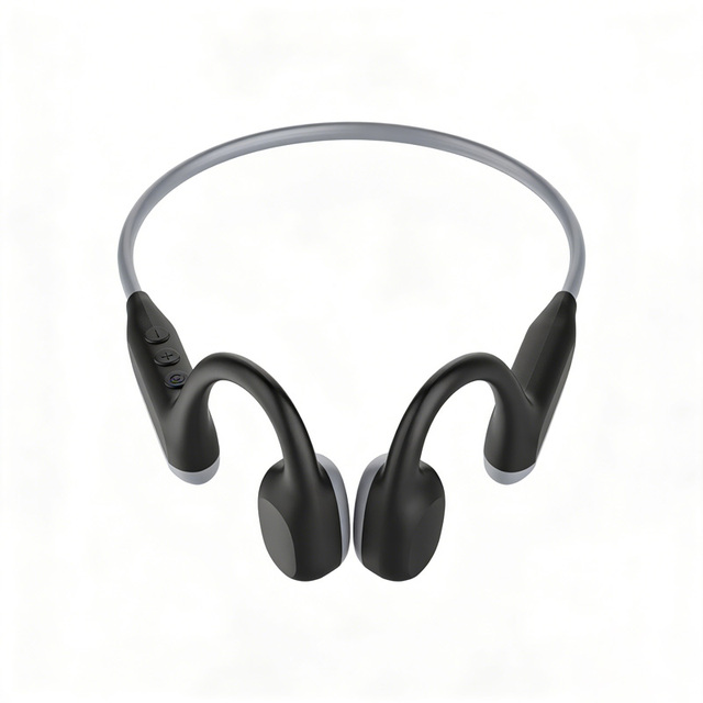 Bone Conduction Wireless Headphones 32Gb Memory Long Battery Life LED for Music Listening Swimming IPX-8 Waterproof