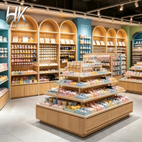 Vitrine d'exposition en bois et acrylique, éclairée par LED, personnalisable, écologique, pour magasins de détail, boutiques de jouets