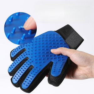 Animali domestici guanti rossi gomma rubbing gatto sfuggente pennello bagno mani massaggio pettine pulizia cane gatto bellezza u - Product Image 1