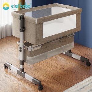 Juego de cama de viaje para bebé de alta calidad, fácil de plegar, <span class=keywords><strong>cuna</strong></span> móvil duradera de acero de alto carbono, diseño moderno, mosquitera, <span class=keywords><strong>parque</strong></span> para recién nacidos - Product Image 3