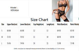 Chuangerm in Stock 2026 Floral Sheer Lace Transparent Mesh Embroidery Underwire Push up Bra Bow Metal Women Lingerie. - Product Image 6