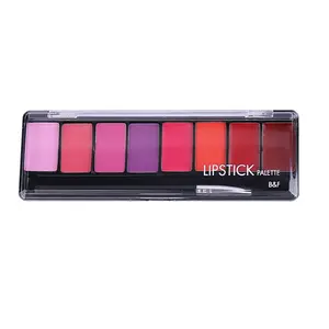 Groothandel Custom High Pigment Private Label Matte Nudes Lip Stick Palette Private Label Crème 3 Jaar Dame Lippen Schoonheid make-Up