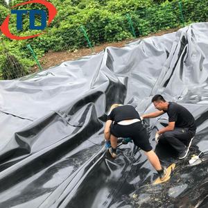 Geomembrana de Polietileno Reforçada HDPE para Lagoa de Peixes, Geomembrana de 0,75mm 1,5mm, Membrana Geo de 45mil 60mil para Lago Artificial - Product Image 4