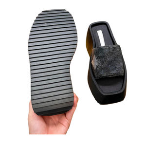 Sandalias de tacón alto de lujo para mujer, estilo de diseñador, venta al por mayor directa de fábrica (5-8cm) - Product Image 5