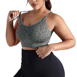 Wholesale Women's Lightweight Active High Support Breathable Wrinkle-Resistant Sport <b>Bra</b> Crisscross <b>Straps</b> Front 100% Nylon <b>Bra</b> - Product Image 2