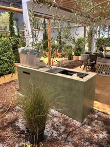 Juego Completo de Muebles de Exterior Modernos de Acero Inoxidable 304 con Acabado Lacado, Diseño Modular, Horno, Fregadero, Grifo <span class=keywords><strong>y</strong></span> Bisagras - Product Image 3