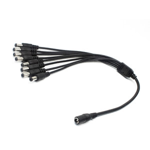 Tùy chỉnh DC nữ để nam đầu ra Power <span class=keywords><strong>Splitter</strong></span> Cáp 5.5x2.1 MÉT 2.5 mét Y <span class=keywords><strong>Adapter</strong></span> cho CCTV phụ kiện - Product Image 5