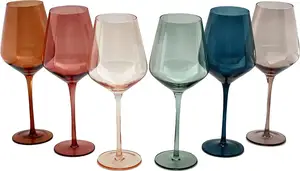 Настраиваемые цветные изделия ручной работы, многоцветный бокал для вина для всех видов и случаев роскоши