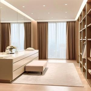 Salle de <span class=keywords><strong>dressing</strong></span> intégrée minimaliste, système de garde-robe sur mesure pour toute la <span class=keywords><strong>maison</strong></span> avec rangements compartimentés - Product Image 1