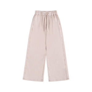 Pantalones Deportivos de Otoño Invierno para Hombre, Lavados y Desgastados, Corte Holgado, Cintura Elástica, Estilo Casual 3D, en Algodón, Color Negro, Gris, Café, Rojo Rosa y Albaricoque - Product Image 3