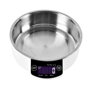 Báscula digital de cocina doméstica con cuenco de acero inoxidable, División de 1g, báscula de peso para alimentos - Product Image 4