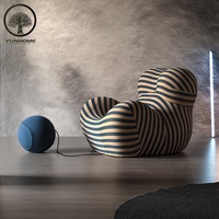 Fauteuil inclinable moderne, siège haut, canapé confortable et moelleux pour salon ou chambre à coucher - Embrassade de mère