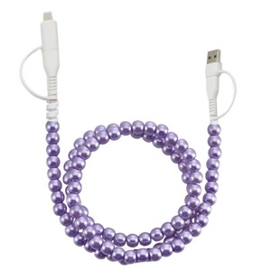 Cable de Carga para Teléfono de Coche con Cuentas de Cristal de Alta Calidad de 3 pies, Joyería para Mujer, Venta al por Mayor - Product Image 4