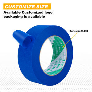 Ruban de peinture en papier crépon résistant aux UV, 14 jours sans résidu, ruban de masquage bleu pour la peinture automobile, pour la décoration des murs et des fenêtres - Product Image 6