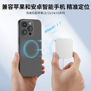 Cargador inalámbrico magnético de 15W para teléfonos Apple, relojes, auriculares, carga integrada multifunción - Product Image 4
