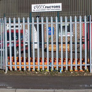 Panneaux de clôture en acier galvanisé à pales verticales, barrière de sécurité de qualité industrielle pour sites à haut risque - Product Image 6