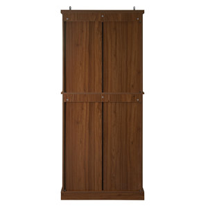 Modern Wood 4-Door <b>Cabinet</b> with 2 Drawers 4 Adjustable Shelves Bedroom & Apartment Storage for Hotel Use - Product Image 6