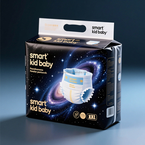 Pañales desechables ultrafinos con forma de Q para bebé, <span class=keywords><strong>pantalones</strong></span> absorbentes con núcleo suspendido, pañal Babi - Product Image 4