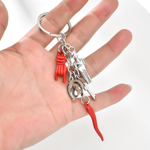 Tùy Chỉnh Ý Lưu Niệm Du Lịch Ớt Kim Loại Móc Chìa Khóa Kẽm Hợp Kim Ý Ớt Đỏ Ớt Keyring 3D Ớt Keychain Túi Xách quyến rũ - Product Image 2