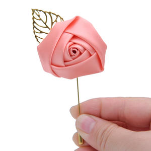 بروش ورد للعروس, سوار معصم على شكل وردة للزفاف ، إكسسوارات حفلات التخرج ، دبوس للعريس وصيفه الشرف - Product Image 5