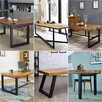 Pieds de table en métal simples en promotion pour bureau, pieds de table basse durables pour cuisine et salon
