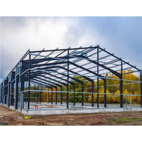 Edificio de Almacenamiento Comercial Moderno con Estructura de Acero Ligero, Nave Industrial Prefabricada de Acero